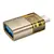 MR4_145289 Перехідник otg hoco ua36b c male to usb female otg transparent adapter, чорний HOCO