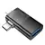 MR4_145290 Перехідник hoco ua36e ip male, c male to usb female otg 2in1 transparent adapter, чорний 