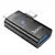 MR4_145290 Перехідник hoco ua36e ip male, c male to usb female otg 2in1 transparent adapter, чорний 