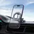 MR4_145095 Автотримач hoco h77 view folding magnetic ring car holder (center console), чорний metal, сірий 