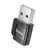 MR4_145276 Перехідник hoco ua31d usb male to type-c female usb2.0 adapter, чорний 