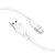 MR4_145054 Кабель hoco x109 energy silicone charging data cable type-c, 3a, 1m, білий 