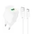 MR4_145533 Мережевий зарядний пристрій hoco cs52a surplus single-port qc3.0 charger set (type-c), білий HOCO