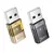 MR4_145613 Перехідник hoco ua36c usb male to c female usb2.0 transparent adapter, чорний 