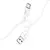 MR4_146024 Кабель hoco x87 magic silicone charging data cable для type-c 3a, 1m, білий HOCO