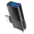 MR4_146712 Перехідник hoco ua17 ip male, type-c male to usb female two-in-one adapter, чорний 