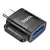MR4_146729 Перехідник hoco ua31c type-c male to usb female otg adapter, чорний 