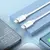 MR4_146709 Кабель pd hoco x87 magic silicone charging data cable для type-c to type-c pd60w, 3a, 1m, білий 