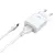 MR4_147284 Мережевий зарядний пристрій xo l99 2.4a home charger with lightning cable, білий XO