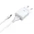 MR4_147284 Мережевий зарядний пристрій xo l99 2.4a home charger with lightning cable, білий 