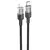 MR4_151466 Кабель pd hoco u129 spirit pd transparent charging data cable lightning 1.2 m, чорний HOCO