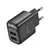 MR4_151544 Мережевий зарядний пристрій hoco c141a smart dual-port charger (eu) 5v, 2.1a, чорний HOCO