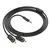 MR4_151411 Адаптер аудіо hoco upa28 3.5 double lotus rca audio cable 1.5m, чорний 