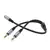 MR4_150968 Адаптер аудіо hoco upa21 2in1 3.5 audio adapter cable (female to 2x male) 0.25m, темно-сірий 