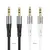 MR4_150975 Кабель aux audio hoco upa22 aux silicone audio cable 1m, чорний 