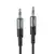 MR4_151011 Кабель aux audio hoco upa23 aux audio cable 1m, metal, сірий 