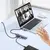 MR4_147476 Хаб hub type-c baseus ultrajoy 4-port (usb, type-c to usb 3.0*3+rj45*1+type-c), сірий b0005280b811-14 