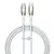 MR4_147467 Кабель pd baseus glimmer series fast charging data cable type-c to type-c 100w 1m, білий cadh000702 