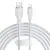 MR4_147473 Кабель baseus pudding series fast charging cable usb-a to lightning 2.4a 2m, білий p10355700221-01 