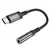 MR4_152003 Адаптер borofone bv24 graceful digital audio converter cable type-c to 3.5mm, сірий металік 