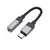 MR4_152107 Кабель aux audio hoco upa32c clever converter type-c to 3.5 1m, чорний 