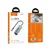 MR4_152116 Хаб hub hoco hb1c 4in1 converter (type-c to usb3.0*4) metal, сірий 