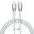 MR4_152075 Кабель pd baseus glimmer series fast charging data cable type-c to lightning 20w 1m, білий cadh000002 