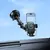 MR4_152323 Автотримач hoco h89 crown large suction cup car holder (center console), чорний metal, сірий 