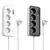 MR4_152311 Мережевий подовжувач hoco ac22 sunlight 4-bit (pd30w, 1c3a) desktop socket (eu, ger), (l=3m), чорний 