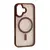 MR4_152700 Чохол cristal guard magsafe для iphone 16 коричневий PRC
