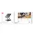 MR4_152947 Настільний тримач xo c182 metal notebook holder + lighted colourful radiator, сірий 