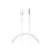 MR4_152931 Адаптер аудіо xo nb-r279b type-c to 3.5 brushed clear, білий 