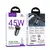 MR4_153030 Автомобільний зарядний пристрій hoco nz16b rigorous pd45w (2c) car charger metal, сірий 