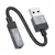 MR4_153095 Кабель aux audio hoco upa32d clever converter usb-a to 3.5 1m, чорний 