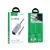 MR4_153039 Хаб hub hoco hb1d 4in1 converter (usb to usb2.0*3+rj45) metal, сірий 