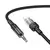 MR4_1497 Адаптер aux hoco upa27 spirit transparent digital audio conversion cable lightning 1.2 m, чорний HOCO