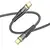 MR4_1749 Кабель pd hoco u121 gold standard transparent discovery edition 60w typе-с to type-c 1.2m, чорний 