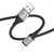 MR4_1744 Кабель hoco x102 fresh charging data cable lightning 1m, чорний 