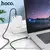 MR4_1759 Кабель pd hoco u129 spirit 60w transparent charging data cable type-c to type-c 1.2m, чорний 