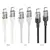 MR4_1759 Кабель pd hoco u129 spirit 60w transparent charging data cable type-c to type-c 1.2m, чорний 