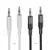 MR4_1495 Кабель aux audio hoco upa27 spirit transparent aux audio cable 1.2m, чорний 
