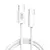 MR4_1056 Кабель xo nb-q259 woven data cable type-c to type-c 60w, 1m, білий 