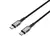 MR4_1508 Кабель xo nb-q267 magnetic braided type-c to type-c 60w data cable 1m, чорний 