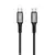 MR4_1508 Кабель xo nb-q267 magnetic braided type-c to type-c 60w data cable 1m, чорний XO