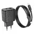 MR4_131815 Мережевий зарядний пристрій hoco cs23a sunlight dual-port pd30w, qc3.0, charger set (c to ip) чорний HOCO