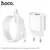 MR4_146026 Мережевий зарядний пристрій hoco c109a fighter 1usb, 18w, qc3.0, micro cable білий HOCO