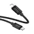 MR4_153870 Кабель pd hoco x122 benefit pd27w silicone charging data cable ip, 1 m чорний HOCO
