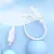 MR4_153871 Кабель pd hoco x122 benefit pd27w silicone charging data cable ip, 1 m білий HOCO