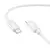 MR4_153871 Кабель pd hoco x122 benefit pd27w silicone charging data cable ip, 1 m білий HOCO