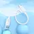 MR4_153872 Кабель hoco x122 benefit silicone charging data cable type-c 3a, 1 m, білий HOCO